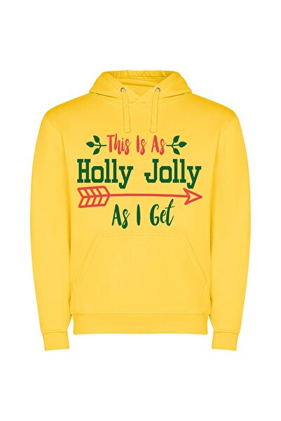 iLovePrints Positively Jolly December Delight Φούτερ με κουκούλα σε χρώμα Κίτ...