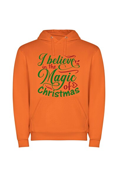 iLovePrints Merry Magical Christmas Wonderland Φούτερ με κουκούλα σε χρώμα Πο...