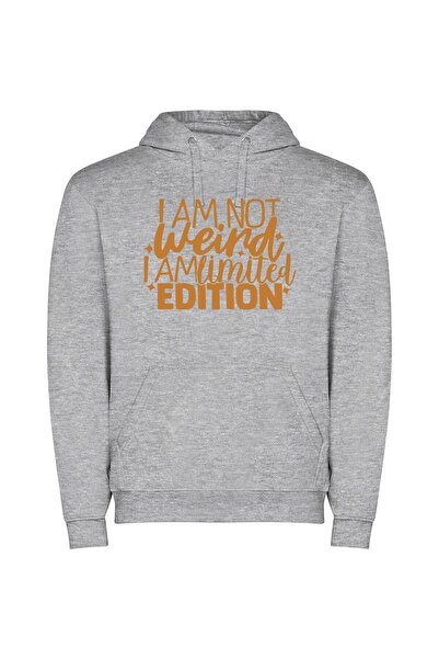 iLovePrints Unique Limited Edition Prints Φούτερ με κουκούλα σε χρώμα Γκρι