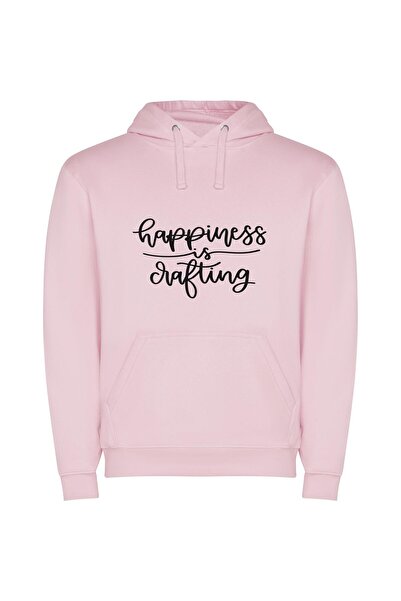 iLovePrints Crafting Happiness: Handwritten Bliss Φούτερ με κουκούλα σε χρώμα...