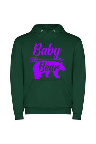 iLovePrints Magical Bear Designs Φούτερ με κουκούλα σε χρώμα Πράσινο