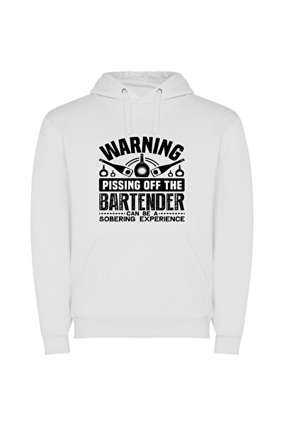 iLovePrints Beware Angry Bartender's Retribution Φούτερ με κουκούλα σε χρώμα ...
