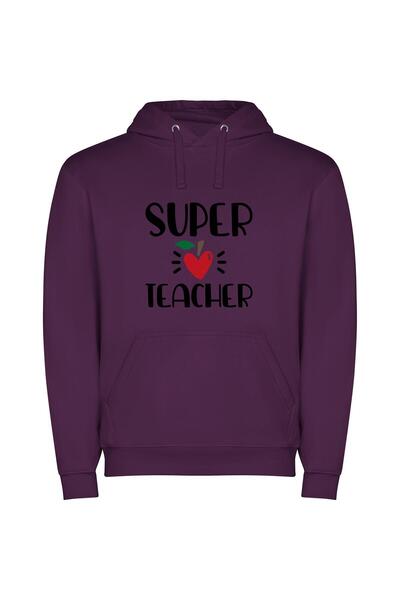 iLovePrints Superior Teacher: High-Resolution Excellence Φούτερ με κουκούλα σ...