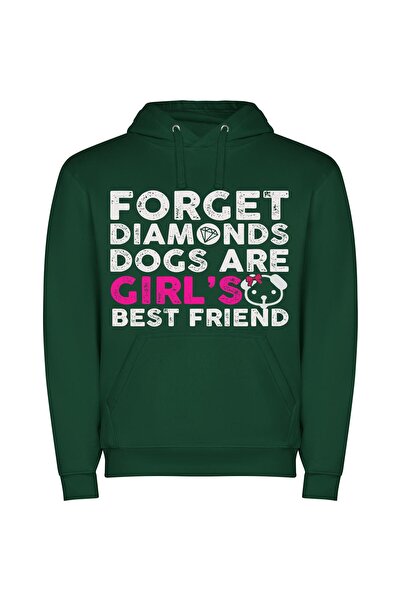 iLovePrints Dazzling Girl Gang Glam Φούτερ με κουκούλα σε χρώμα Πράσινο