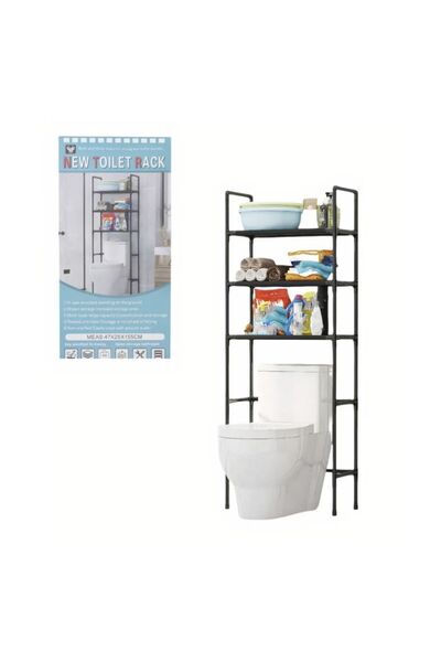 Generic Brand Suport de baie cu 3 etaje, organizator multifunctional din meta...