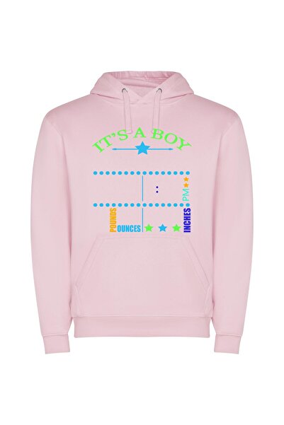 iLovePrints Starry Baby Boy Bliss Φούτερ με κουκούλα σε χρώμα Ροζ
