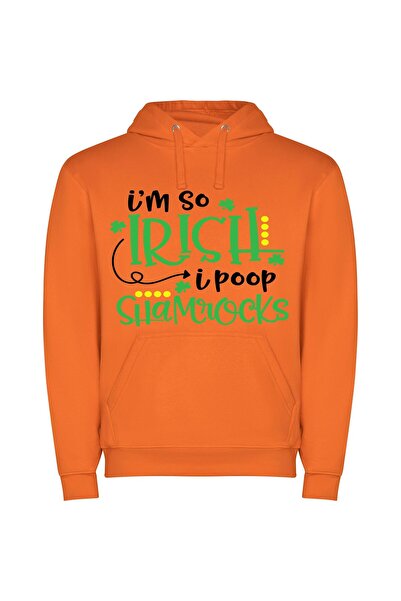 iLovePrints Lucky Leprechaun's Green Surprise Φούτερ με κουκούλα σε χρώμα Πορ...