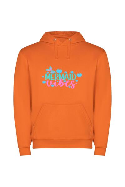 iLovePrints Enchanting Aquatic Auras Φούτερ με κουκούλα σε χρώμα Πορτοκαλί