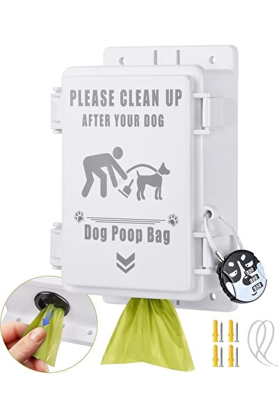 GENERAL Outdoor Dog Poop Bag Dispenser -Wall Mountable, Waterproof Poop Bag O...
