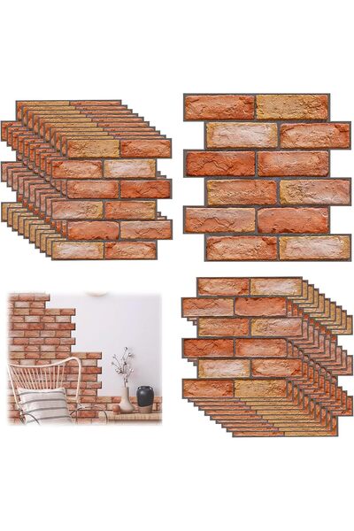 Generic XNZMYN Pack of 20 3D Wall Panels, Stone Look, Self-Adhesive, 30 x 30 ...