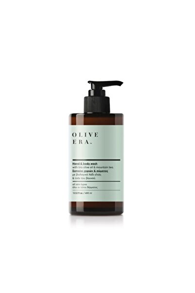 Olive Era Săpun lichid pentru corp și mâini cu ulei de măsline bio și ceai de...