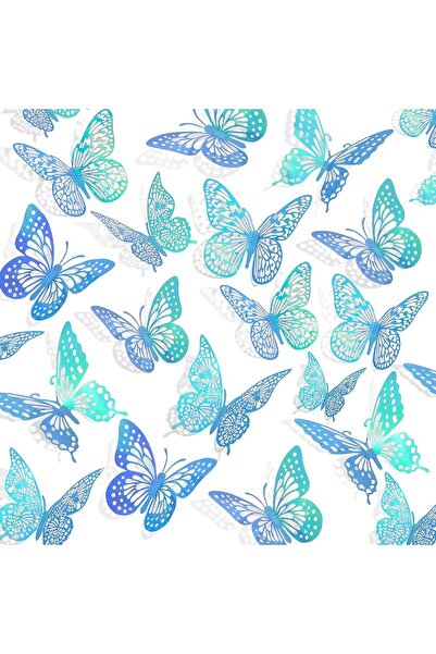 SYOSI 3D Butterfly Wall Decor - 48 Pcs, 4 Styles, 3 Sizes, 3D Butterflies Sti...