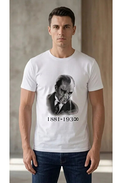 UFC 1985 TOP BRAND Men's Ataturk Printed T-Shirt Short Sleeve Crew Neck T-Shi...