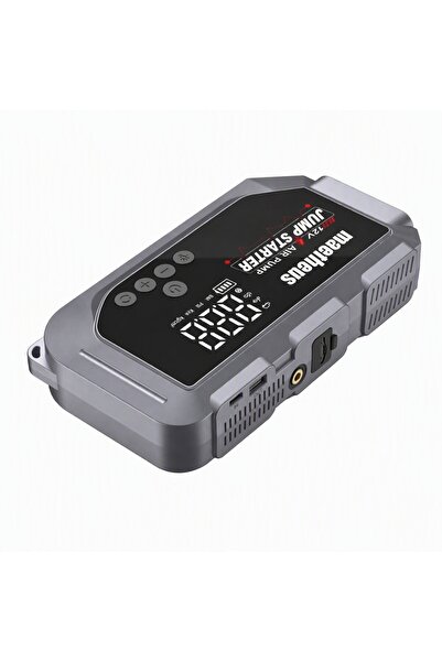 maetheus 24000 mAh 4in1 Akü Takviye Cihazı | 150 PSI Kompresör | Lastik Şişirme | Powerbank | EVA Çanta | 4000A Tepe Akım