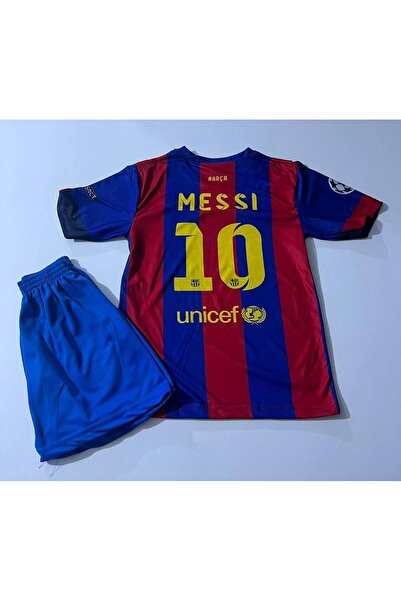 Forma Barcelona Yeni Sezon Lionel Messi Çocuk Forması 2 li set (İç Saha)