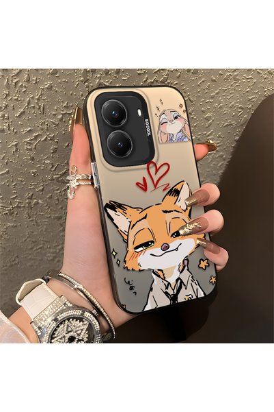 CHICASELUX حافظة مطبوعة بتصميم قطيفة على شكل قلب متوافقة مع Poco X7 Pro، مزود...