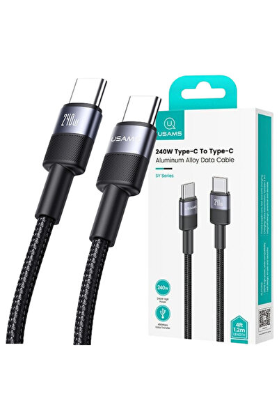Usams Cablu USB-C 240W 1.2M Pentru telefoane Încărcare rapidă Seria Sy