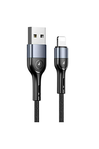 Usams Cablu Lightning împletit 1M pentru Apple iPhone iPad, încărcare rapidă 2A