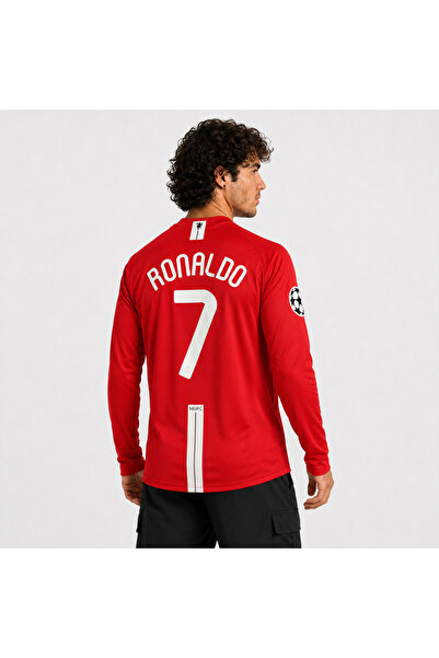 OEM Tricou vintage Manchester United Ronaldo #7 2008 UCL Final - maneca lunga