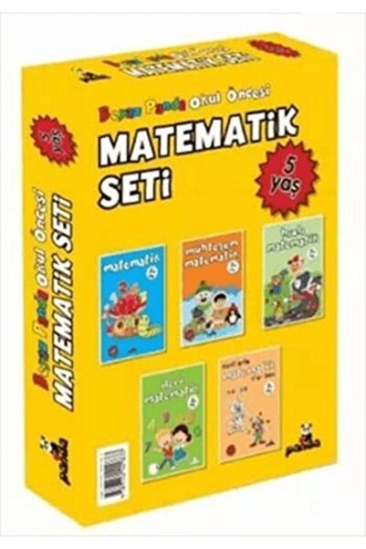 Beyaz Panda Yayınları مجموعة الرياضيات لمرحلة ما قبل المدرسة لعمر 5 سنوات (5 ...