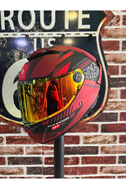 MT Helmets Thunder 4 SV Luminence D5 Kask (+1 Renkli VİZÖRLE BERABER)