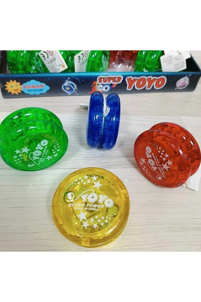 Shoplandu Led Işıklı Yanıp Sönen Rengarenk Yoyo Nostaljik Topaç Oyuncak Kaliteli Rulmanlı Pro Yoyo 1 Adet