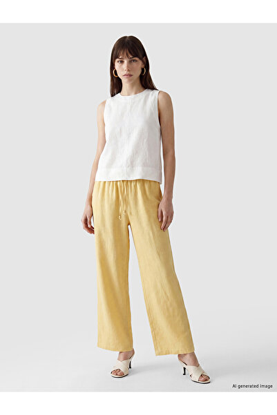 LC Waikiki I Beli Corded Linen Mixed Women's Pants from Freezen Store