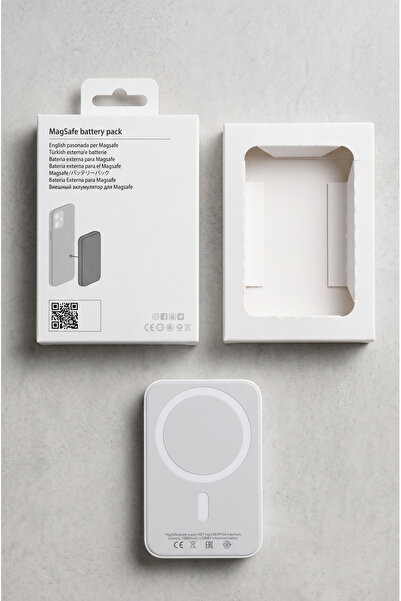 HMO Store 10000 mAh MagSafe Kablosuz Şarj Destekli Magnetic Powerbank – Hızlı...