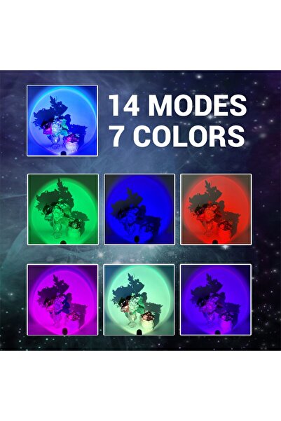 Choice RGB USB Sunset Light Self Photography Lamp LED Rainbow Neon Night Ligh...