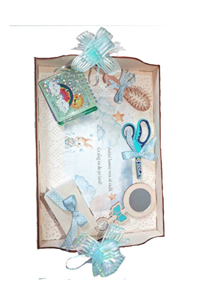 Generic Brand Set Tava Taiere Mot Fete, Tavita Mot, 7 Piese, 32x24 cm