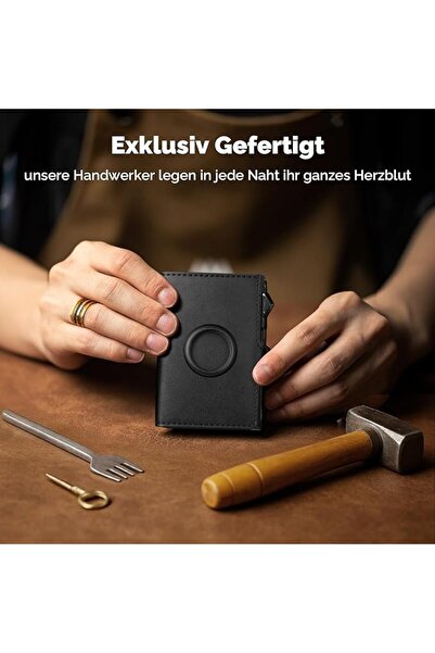 GENERAL YESIIW Holder | Rigid Aluminium Pop Up Card Holder with Banknote Pock...