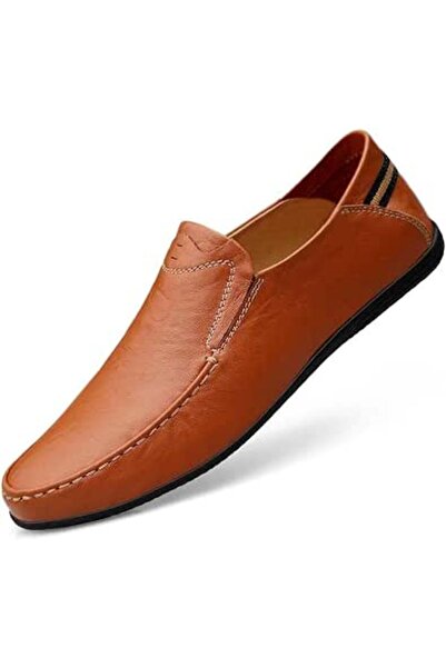 GENERAL Loafer Premium Genuine Leather Men's Casual Shoes Slip On Mens Drivin...