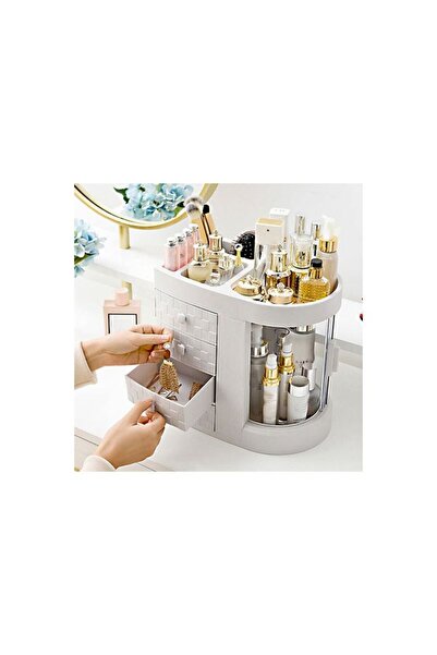 Generic 4 Tiers Acrylic Multifunctional Storage Rack White