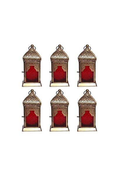 Generic Handmade Decorative Candle Holder Vintage Lantern| Red | Living Room,...