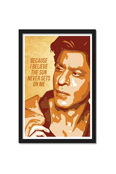 Generic Shahrukh Khan Poster Frame For Room & Office (10Inch X 13Inch, Framed)