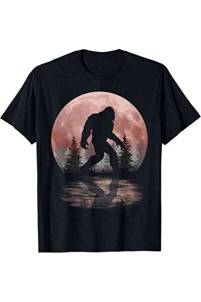 9JY Men' Women' Sasquatch Full Moon Forest T-Shirt Breathable Cotton Tee Suit...