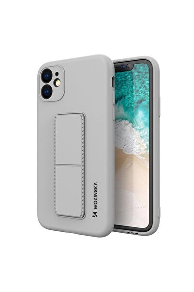 WOZINSKY Husă cu suport pentru iPhone 11 Pro, din silicon, cu picioruș de sus...