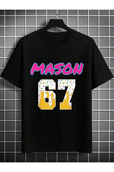 9JY Mason Virus T-Shirt - Designed With Mason'S Mother, This Casual Street-St...