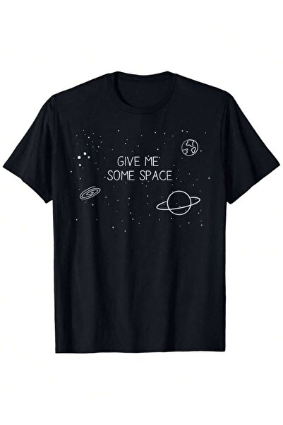 25W تي شيرت صيفي كاجوال برسومات مضحكة ولطيفة من Give Me Some Space، أكمام قصي...