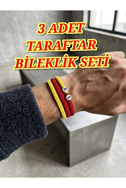 trendhazan مجموعة أساور رياضية للجنسين مكونة من 3 قطع مصنوعة يدويًا من مادة ا...