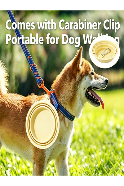 Ewinyar Collapsible Dog Water Bowl, Portable Pet Food Water Feeder Bowl with ...