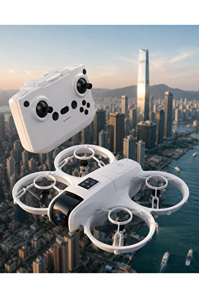Epilons Işıklı Mini Drone Çift Batarya ve Yedek Pervane Setli