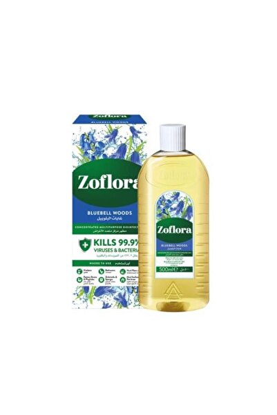 Zoflora |   مطهر مركز متعدد الأغراض برائحة بلوبيل وودز - 500 مل