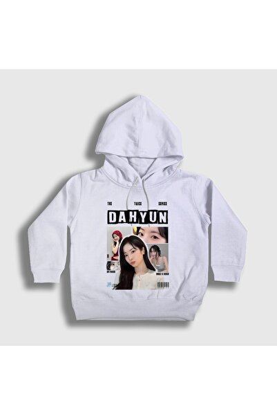 Presmono Unisex Kids White Dahyun K-Pop Twice Hooded Sweatshirt 616662Tt