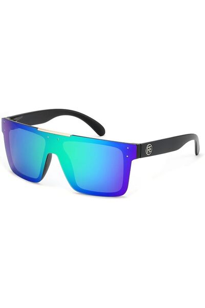 FEISEDY Men Women Sunglasses Polarized Oversized Square Vintage Cycling Runni...