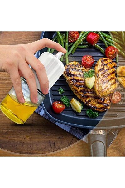 MNCAKS بخاخ زيت الطهي مع زجاجة زجاجية سعة 240 مل وفلتر مضاد للانسداد |   بخاخ...