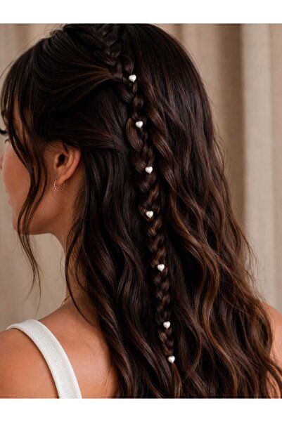 Genel Markalar MİNOWİİ Kalpli Saç Boncuğu Saç ipi hairbeads