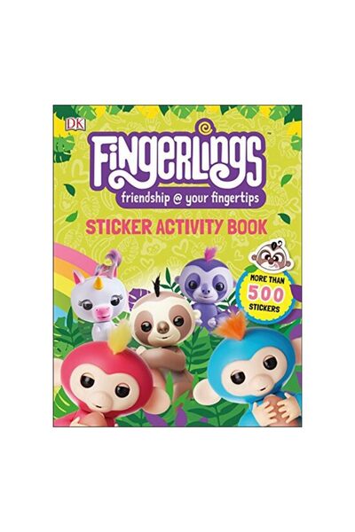 Generic (Unbranded) Carte de activități cu autocolante Fingerlings