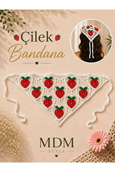 mdm style Strawberry Motif Bandana