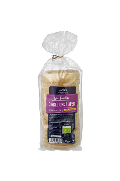 Sottolestelle Pâine toast organică cu spelt și ovăz 400 g